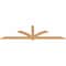 Ekena Millwork Redmond Smooth Timber Gable Bracket, Western Red Cedar, 84"W x 24"H x 1 1/2"D x 3 1/2"F, 7/12 Pitch GBW084X24X0204RED00SWR - alternate 4